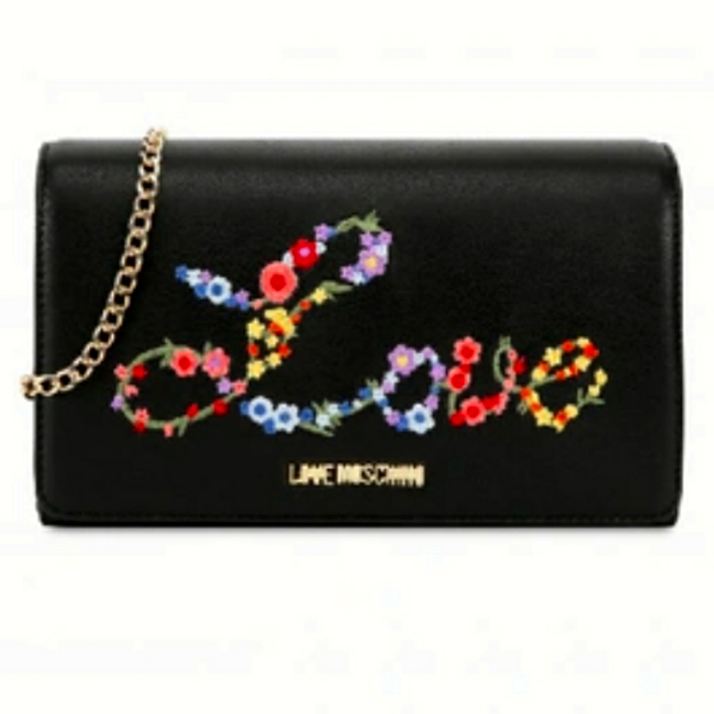 ISO love Moschino floral crossbody wallet on a chain